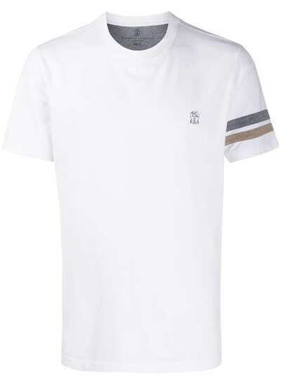 Brunello Cucinelli футболка с контрастными полосками M0T611319GCT419
