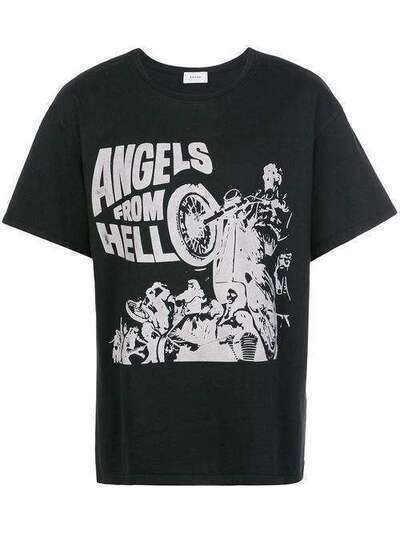 Rhude футболка с принтом Angels From Hell RHU06PS20013