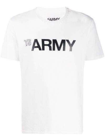YVES SALOMON HOMME футболка Army с принтом 20EHH02969H20W