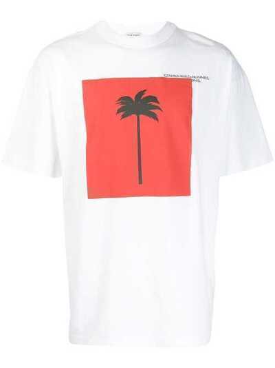 Palm Angels футболка с принтом Big Palm PMAA038E194130200188