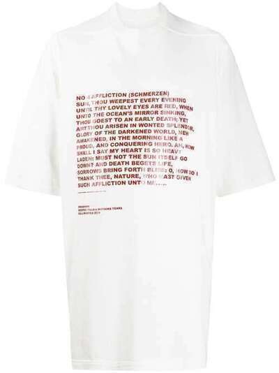 Rick Owens DRKSHDW футболка Deeper Than a Mother's Tears DU19F6274RNEP3