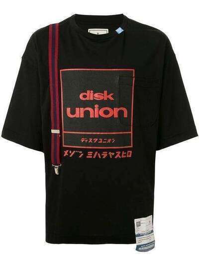 Maison Mihara Yasuhiro футболка с короткими рукавами и надписью A04TS692