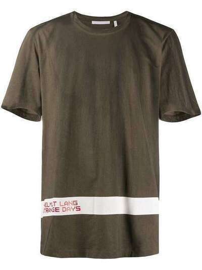 Helmut Lang футболка с контрастной полоской J04HM515