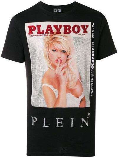 Philipp Plein футболка из коллаборации с Playboy A18CMTK2810PJY002N