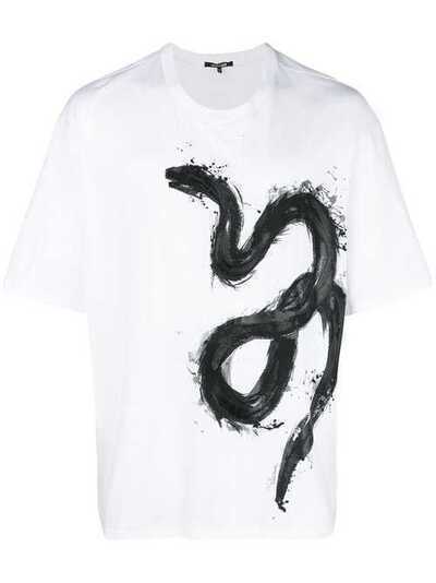 Roberto Cavalli футболка с принтом змеи HNT616JD060