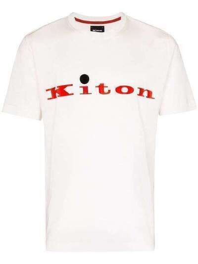Kiton футболка с логотипом UK1164E20HE30