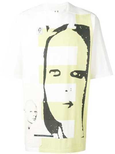 Rick Owens DRKSHDW футболка с изображением портрета DU19S4274RNEP2