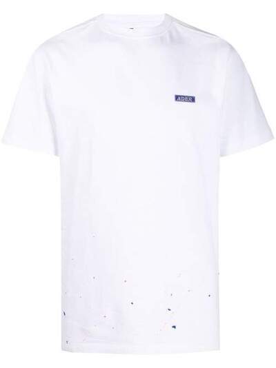 Ader Error футболка с эффектом разбрызганной краски 20ASSTO15WH1
