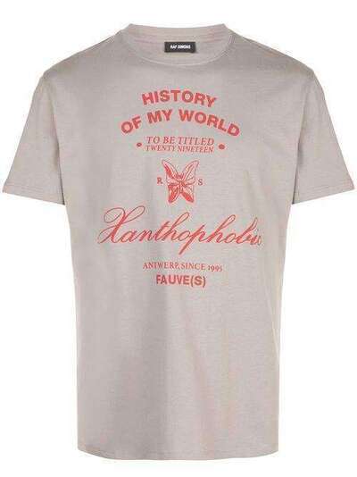 Raf Simons футболка с принтом Xanthophobic 192115