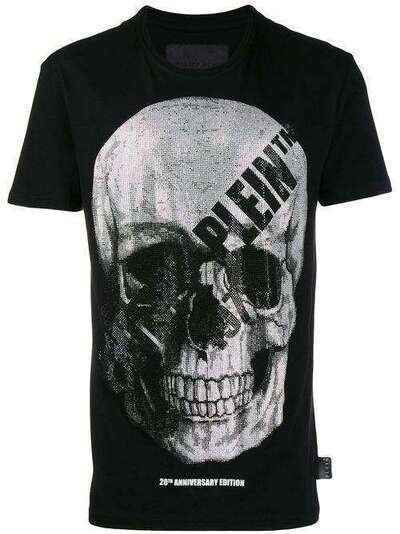 Philipp Plein футболка с декором Skull A19CMTK3880PJY002N
