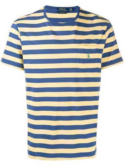 Polo Ralph Lauren футболка узкого кроя в полоску 710740871