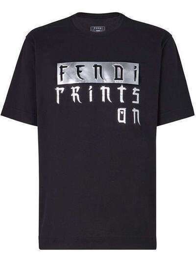 Fendi футболка Prints On с логотипом FY0936AB2Y