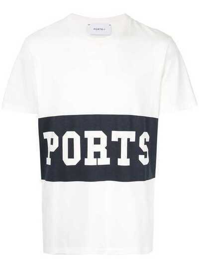 Ports V футболка с контрастной полоской и логотипом VN8KKC26ACC171