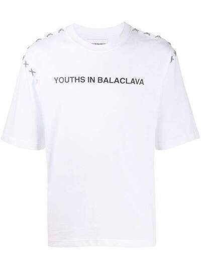 Youths In Balaclava футболка с декоративной строчкой YOU01T004