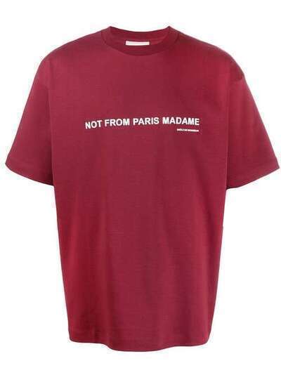 Drôle De Monsieur футболка с принтом Not From Paris Madame