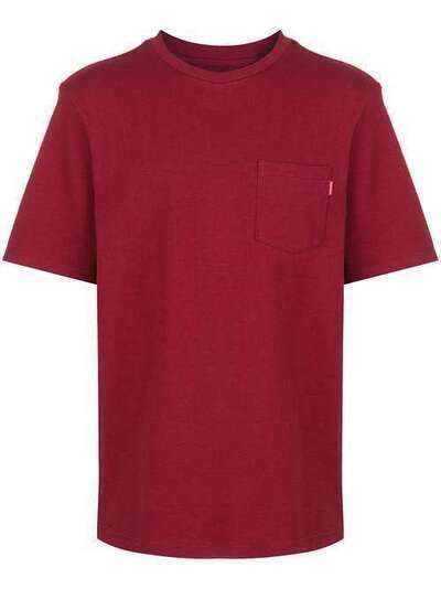 Supreme футболка с короткими рукавами и карманом SU8275