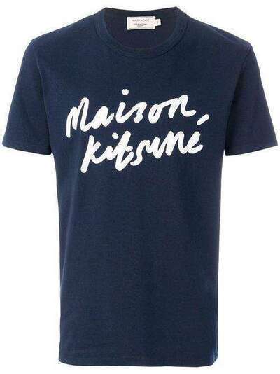 Maison Kitsuné футболка с принтом логотипа AM00104AT1500