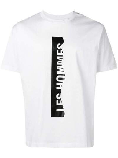 Les Hommes футболка с логотипом и прорезями LHG800PLG810