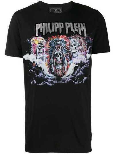Philipp Plein футболка с принтом Skull A19CMTK4040PJY002N