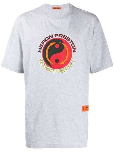 Heron Preston футболка с логотипом HMAA001F197600100788