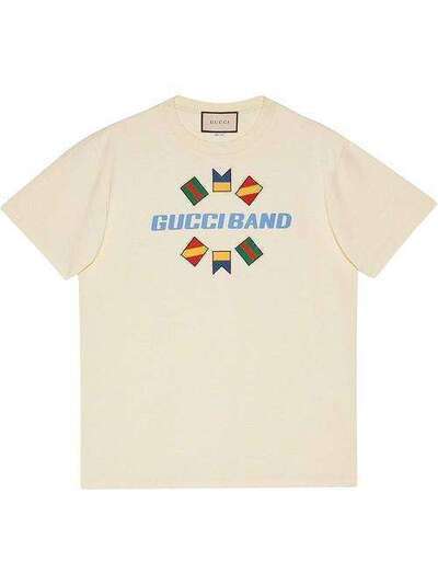Gucci футболка с принтом Gucci Band 565806XJB2X