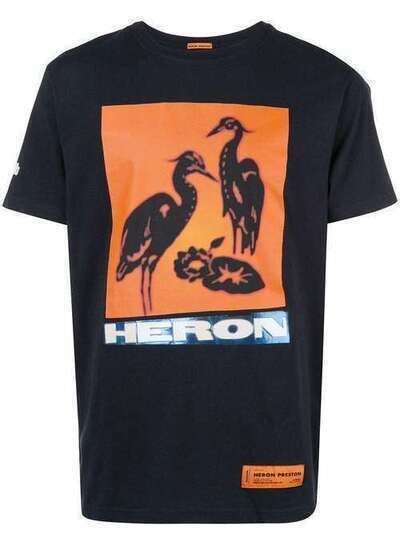 Heron Preston футболка с принтом HMAA004F197600030488