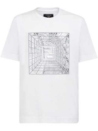 Fendi футболка Prints On с принтом FY0936AB32