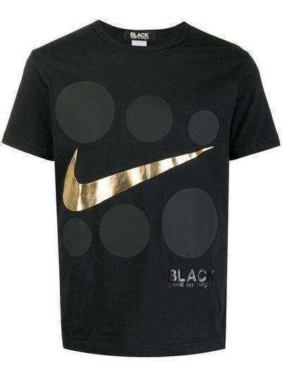Black Comme Des Garçons футболка с логотипом из коллаборации с Nike 1CT104