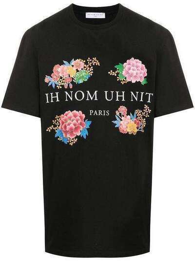 Ih Nom Uh Nit футболка с цветочным принтом и логотипом NMS20231
