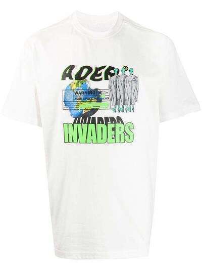Ader Error футболка Invaders 20ASSTO11WH2