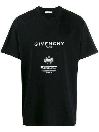 Givenchy футболка оверсайз с логотипом BM70UX3002
