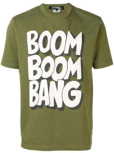 Junya Watanabe MAN футболка Boom Boom Bang с принтом WCT017S19
