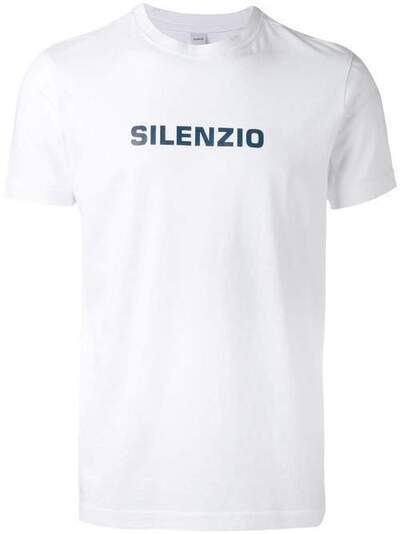 Aspesi футболка с принтом 'Silenzio' AAY27A335