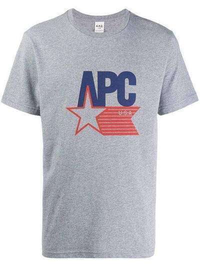 A.P.C. футболка с логотипом H26870COEDUPLA