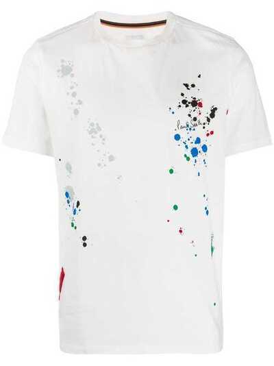 Paul Smith футболка с круглым вырезом и эффектом разбрызганной краски M1R697PAP122101