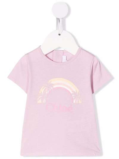 Chloé Kids футболка с логотипом