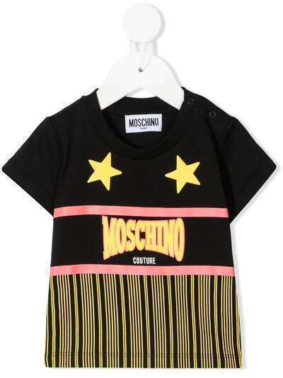 Moschino Kids футболка с логотипом