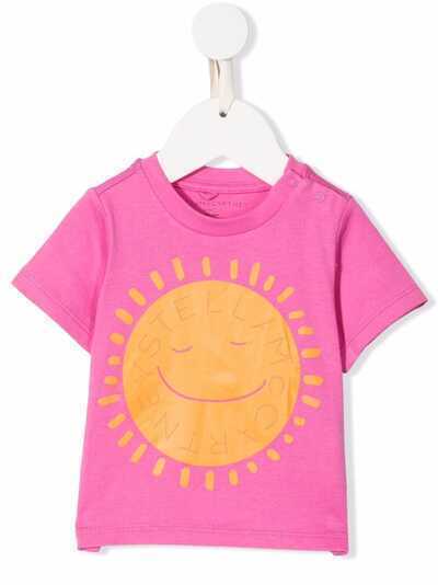 Stella McCartney Kids футболка из экологичного хлопка с принтом