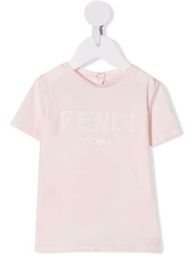 Fendi Kids футболка с логотипом