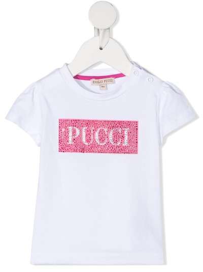 Emilio Pucci Junior футболка с кристаллами