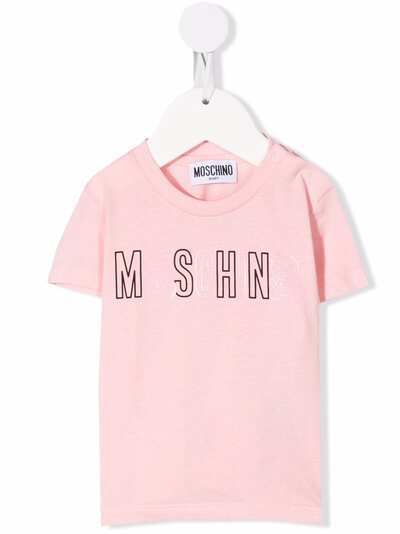 Moschino Kids logo-print cotton T-shirt