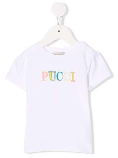 Emilio Pucci Junior logo-print short-sleeved T-shirt