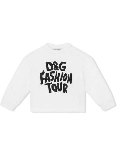 Dolce & Gabbana Kids топ Fashion Tour с длинными рукавами
