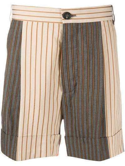 Vivienne Westwood полосатые шорты в стиле колор-блок S25MU0083S52681