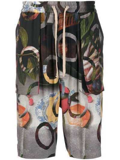 Vivienne Westwood длинные шорты с принтом S25MU0082S52727