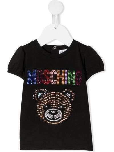 Moschino Kids футболка с заклепками