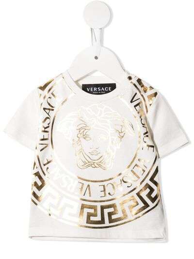 Versace Kids футболка с принтом Medusa