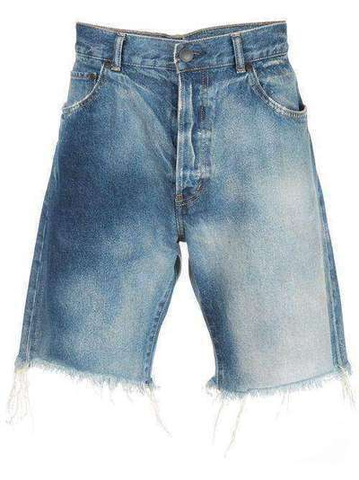 John Elliott джинсовые шорты с эффектом потертости G292E75478L