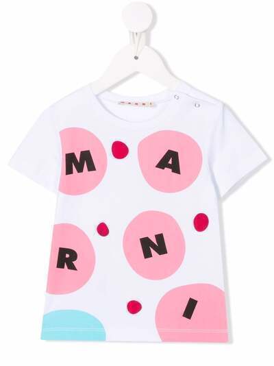 Marni Kids футболка с логотипом