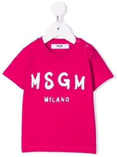 MSGM Kids футболка с логотипом